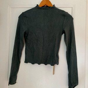 OGL knit sweater top Forest Green Size S